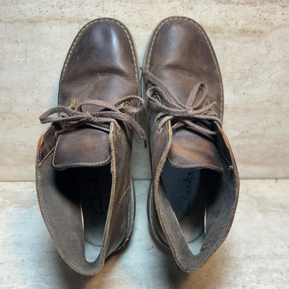 Clarks Bushacre 2 Mens 7 Beeswax Brown Leather Chukka Desert Boots 26106562 main image 6